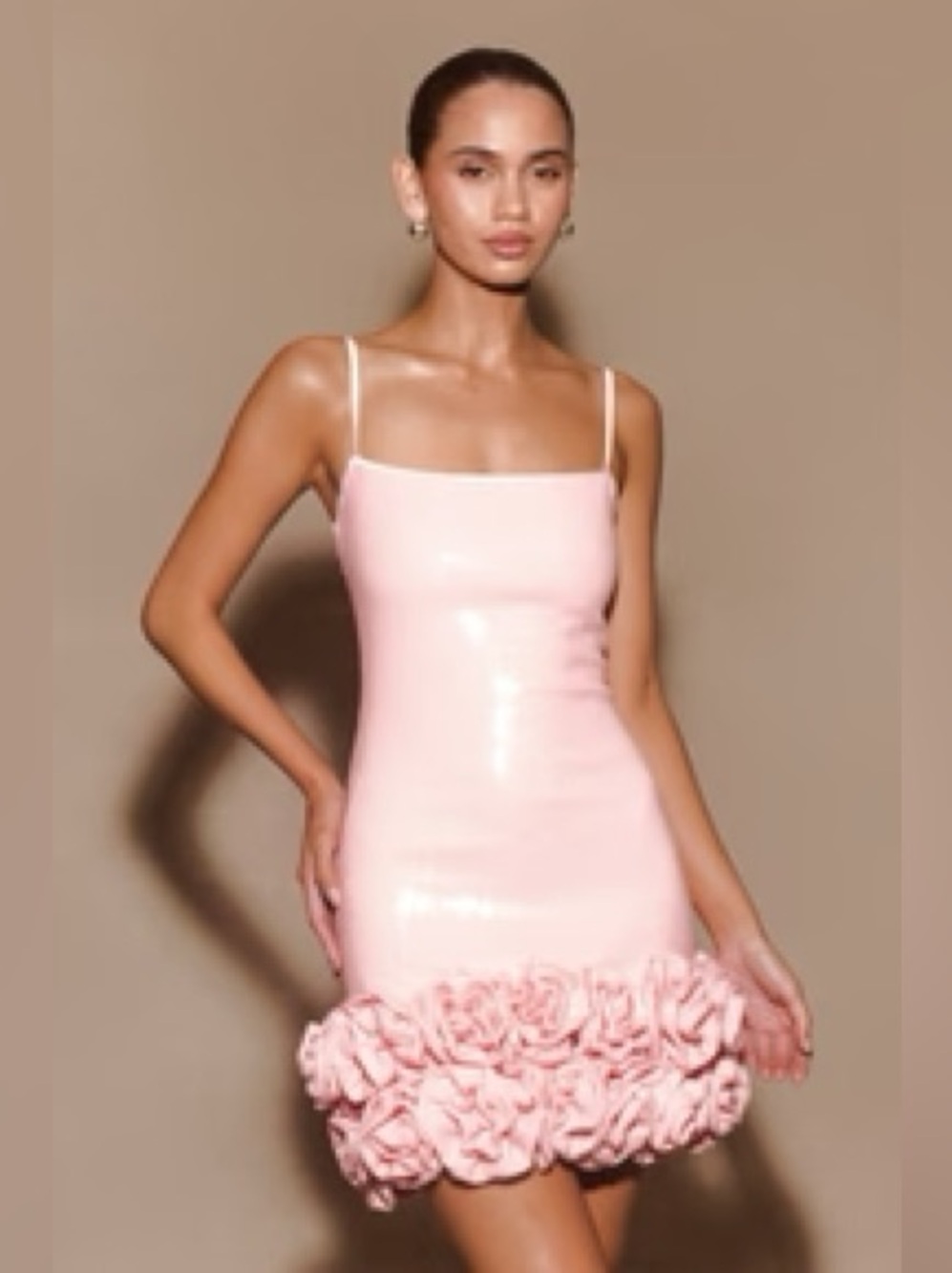 NWOT Meshki Couture XS Sequin Pink Mini Dress HOCO Homecoming Pageant Wedding
